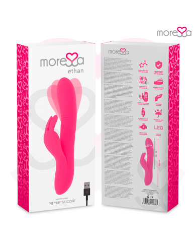 MORESSA ETHAN EFECTO WAVE MAS POTENTE VIBRACION PREMIUM SILICONE RECARGABLE