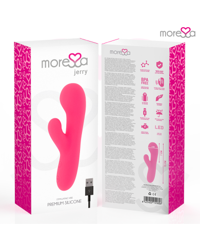 MORESSA JERRY CLIP VIBRADOR PUNTO G Y CLITORIS PREMIUM SILICONE RECARGABLE