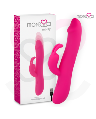 MORESSA MOLLY IMPULSOR UPDOWN Y POTENTE VIBRACION PREMIUM SILICONE RECARGABLE