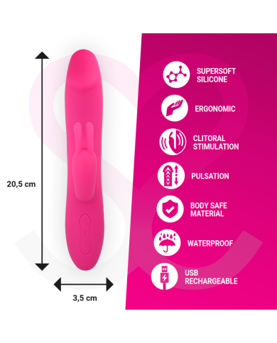 MORESSA MOLLY IMPULSOR UPDOWN Y POTENTE VIBRACION PREMIUM SILICONE RECARGABLE