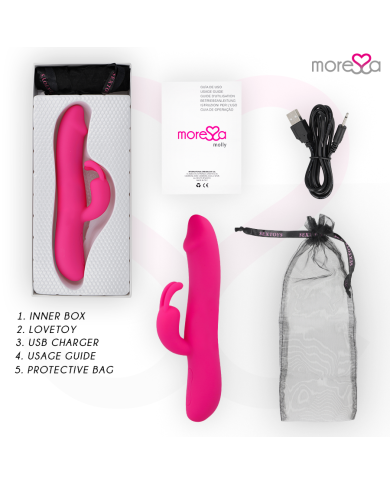 MORESSA MOLLY IMPULSOR UPDOWN Y POTENTE VIBRACION PREMIUM SILICONE RECARGABLE