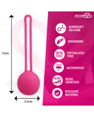 MORESSA OSIAN ONE ENTRENAMIENTO SUELO PELVICO 51gr PREMIUM SILICONA ROSA