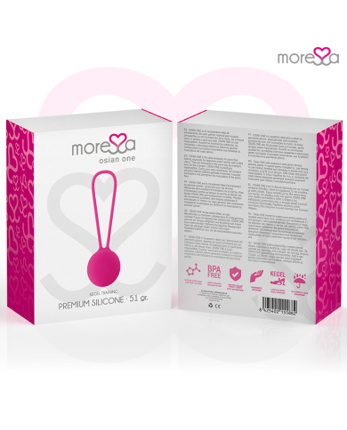 MORESSA OSIAN ONE ENTRENAMIENTO SUELO PELVICO 51gr PREMIUM SILICONA ROSA