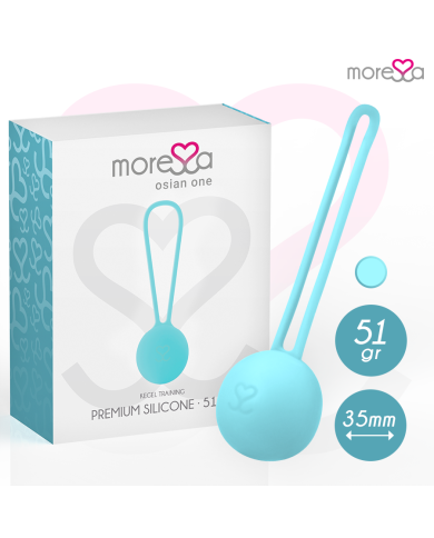 MORESSA OSIAN ONE ENTRENAMIENTO SUELO PELVICO 51gr PREMIUM SILICONA TURQUESA