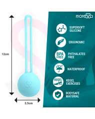 MORESSA OSIAN ONE ENTRENAMIENTO SUELO PELVICO 51gr PREMIUM SILICONA TURQUESA