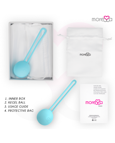 MORESSA OSIAN ONE ENTRENAMIENTO SUELO PELVICO 51gr PREMIUM SILICONA TURQUESA
