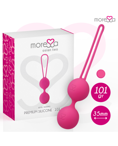 MORESSA OSIAN TWO ENTRENAMIENTO SUELO PELVICO 101gr PREMIUM SILICONA ROSA