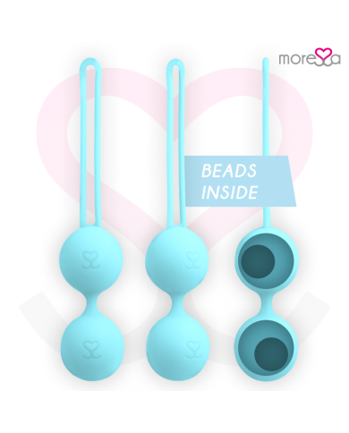 MORESSA OSIAN TWO ENTRENAMIENTO SUELO PELVICO 101gr PREMIUM SILICONA TURQUESA