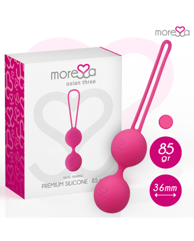 MORESSA OSIAN THREE ENTRENAMIENTO SUELO PELVICO 85 gr PREMIUM SILICONA ROSA