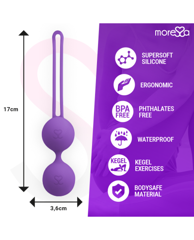 MORESSA OSIAN THREE ENTRENAMIENTO SUELO PELVICO 85 gr PREMIUM SILICONA LILA