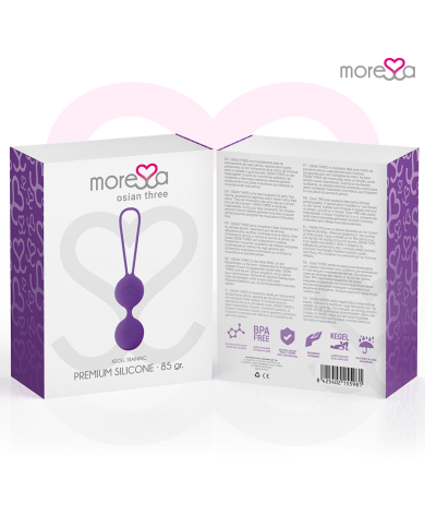 MORESSA OSIAN THREE ENTRENAMIENTO SUELO PELVICO 85 gr PREMIUM SILICONA LILA