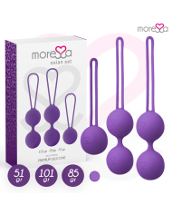MORESSA OSIAN SET Osian One 51 Gr Osian Two 101 Gr Osian Three 85 gr PREMIUM SILICONA LILA