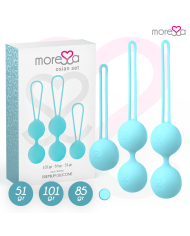 MORESSA OSIAN SET Osian One 51 Gr Osian Two 101 Gr Osian Three 85 gr PREMIUM SILICONA TURQUESA