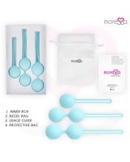 MORESSA OSIAN SET Osian One 51 Gr Osian Two 101 Gr Osian Three 85 gr PREMIUM SILICONA TURQUESA