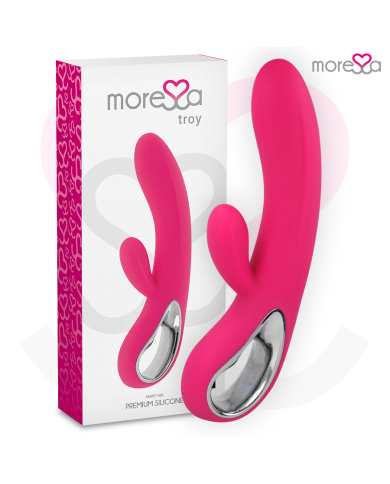 MORESSA TROY MASAJEADOR PUNTO G Y CLITORIS PREMIUM SILICONE RECARGABLE