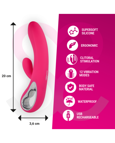 MORESSA TROY MASAJEADOR PUNTO G Y CLITORIS PREMIUM SILICONE RECARGABLE