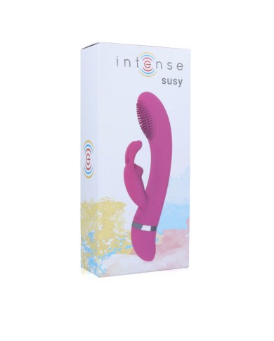 INTENSE SUSY VIBRADOR OSCILANTE SILICONA RABBIT ROSA