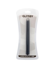 GLOSSY SLIM VIBRADOR NEGRO