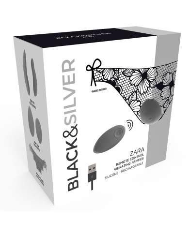 BLACKSILVER ZARA ESTIMULADOR CONTROL REMOTO CON PANTY GRATIS