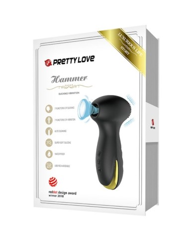 PRETTY LOVE SMART HAMMER VIBRACION Y SUCCIONADOR