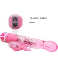 BAILE VIBRADOR MULTIVELOCIDAD CON ESTIMULADOR ROSA