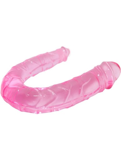 BAILE DOUBLE DONG DILDO DOBLE ROSA