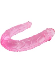BAILE DOUBLE DONG DILDO DOBLE ROSA