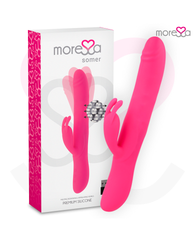 MORESSA SOMER ROTADOR PERLADO Y POTENTE VIBRACION SILICONA PREMIUM