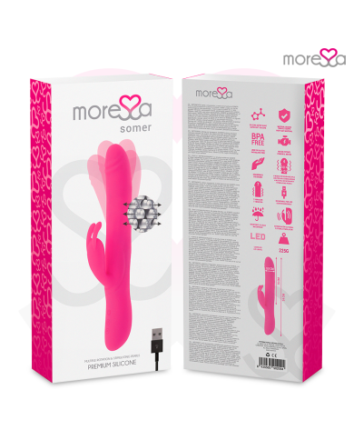 MORESSA SOMER ROTADOR PERLADO Y POTENTE VIBRACION SILICONA PREMIUM