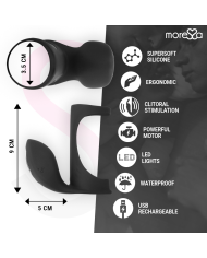 MORESSA BRANDON POTENTE ANILLO VIBRADOR CON FUNDA DE ENGROSAMIENTO MASCULINO