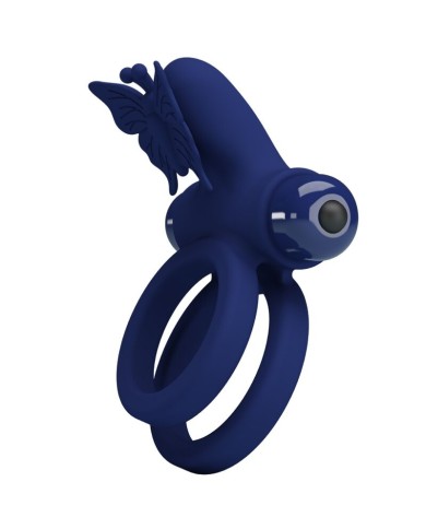 PRETTY LOVE JAMELE DOBLE ANILLO CON VIBRACION ESTIMULADOR MARIPOSA AZUL PRETTY LOVE JAMELE DOBLE ANILLO CON VIBRACION ESTIMULADOR MARIPOSA AZUL