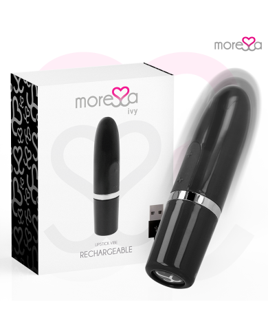 MORESSA IVY MASAJEADOR SIMULADOR LABIAL DE VIAJE NEGRO