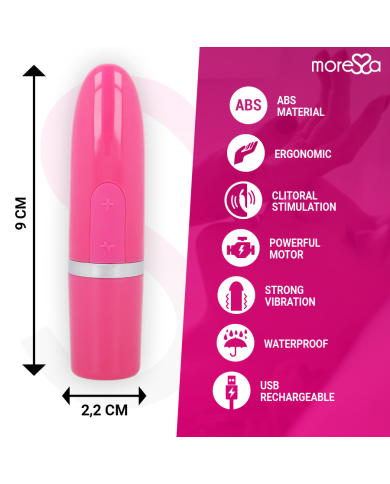 MORESSA IVY MASAJEADOR SIMULADOR LABIAL DE VIAJE ROSA