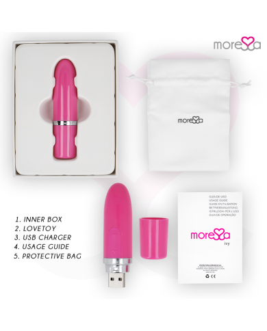 MORESSA IVY MASAJEADOR SIMULADOR LABIAL DE VIAJE ROSA