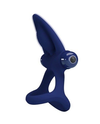 PRETTY LOVE MAT DOBLE ANILLO CON VIBRACION ESTIMULADOR AZUL PRETTY LOVE MAT DOBLE ANILLO CON VIBRACION ESTIMULADOR AZUL