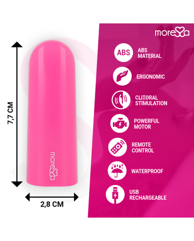 MORESSA NIX POTENTE VIBRADOR MULTI JUEGOS CONTROL REMOTO ROSA