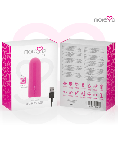 MORESSA NIX POTENTE VIBRADOR MULTI JUEGOS CONTROL REMOTO ROSA