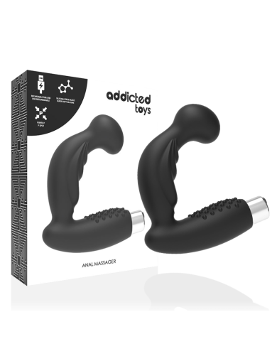 ADDICTED TOYS VIBRADOR PROSTATICO RECARGABLE MODEL 3 NEGRO