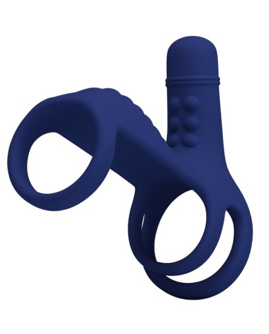PRETTY LOVE ELISH ANILLO VIBRADOR CON EXTENSION AZUL PRETTY LOVE ELISH ANILLO VIBRADOR CON EXTENSION AZUL