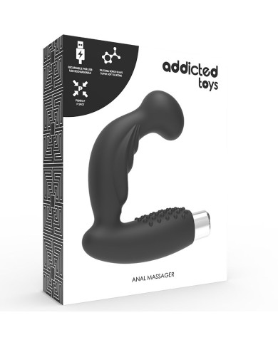 ADDICTED TOYS VIBRADOR PROSTATICO RECARGABLE MODEL 3 NEGRO