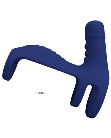 PRETTY LOVE ELISH ANILLO VIBRADOR CON EXTENSION AZUL PRETTY LOVE ELISH ANILLO VIBRADOR CON EXTENSION AZUL