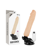 BASECOCK VIBRADOR REALISTICO CONTROL REMOTO NATURAL 20 CM O 4 CM