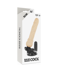 BASECOCK VIBRADOR REALISTICO CONTROL REMOTO NATURAL 195 CM O 4 CM