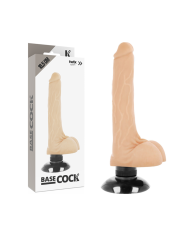 BASECOCK VIBRADOR REALISTICO 2 1 NATURAL 185 CM O 4 CM
