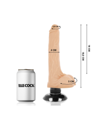 BASECOCK VIBRADOR REALISTICO 2 1 NATURAL 185 CM O 4 CM