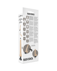 BASECOCK VIBRADOR REALISTICO 2 1 NATURAL 185 CM O 4 CM