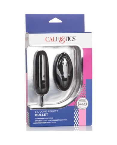 CALEXOTICS HUEVO VIBRADOR DE SILICONA CON MANDO NEGRO