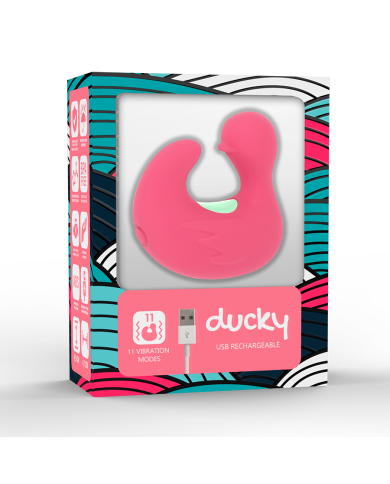 HAPPY LOKY DEDAL PATO ESTIMULADOR DE SILICONA RECARGABLE DUCKYMANIA