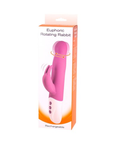 SEVEN CREATIONS EUPHORIC VIBRADOR CONEJITO CON ROTACION LILA