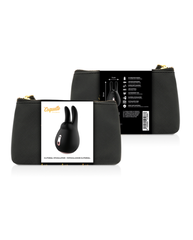 COQUETTE CHIC DESIRE ESTIMULADOR CLITORIS NEGRO GOLD CONEJO